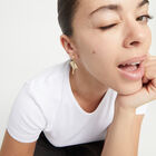 Manta ray-shaped drop earrings