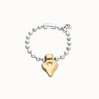 Bead bracelet with heart detail