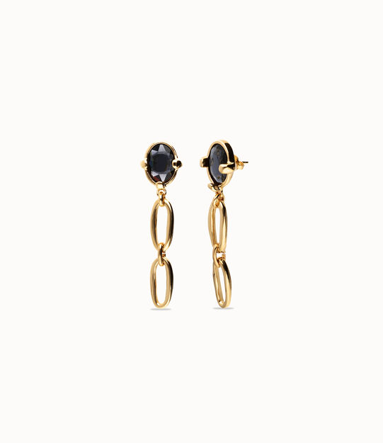 Orecchini in oro bicolore 18K e diamanti taglio smeraldo | Finarte