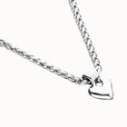 Short chain necklace with small heart detail