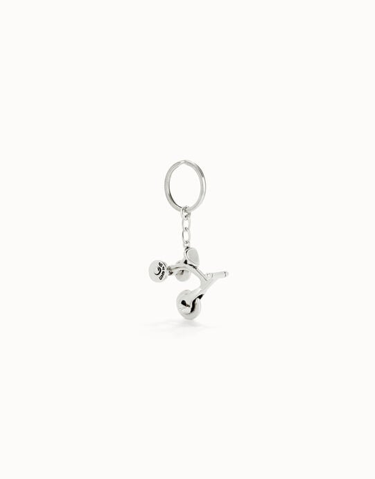 Porte-cl&eacute;s tricycle plaqu&eacute; argent