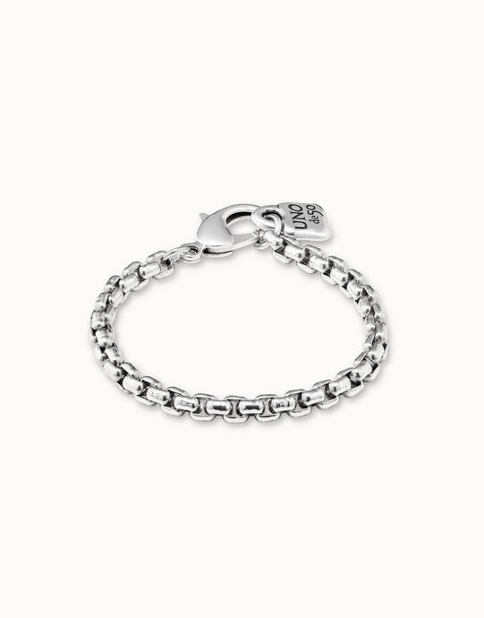 Pulsera flexible ba&ntilde;ada en plata de ley