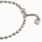 Oval link chain charm bracelet