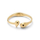 Bangle bracelet with rounded shapes