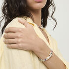 Elastic bracelet with multicolored crystals and starfish