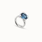 Ring with blue crystal