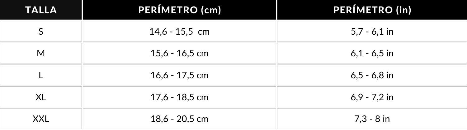 Pulseras hombre - Size Guide