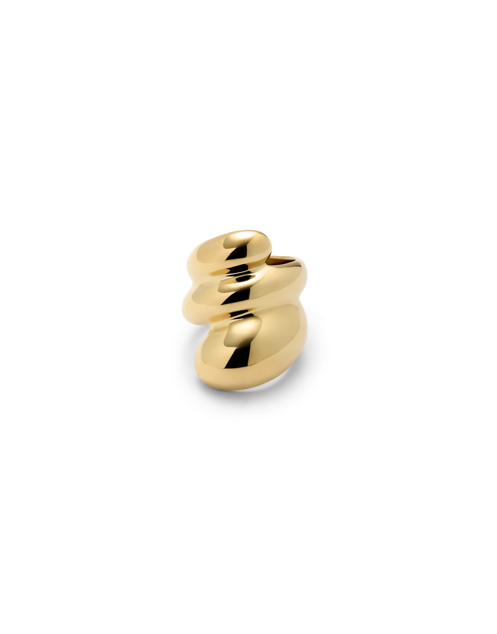 Rounded spiral ring