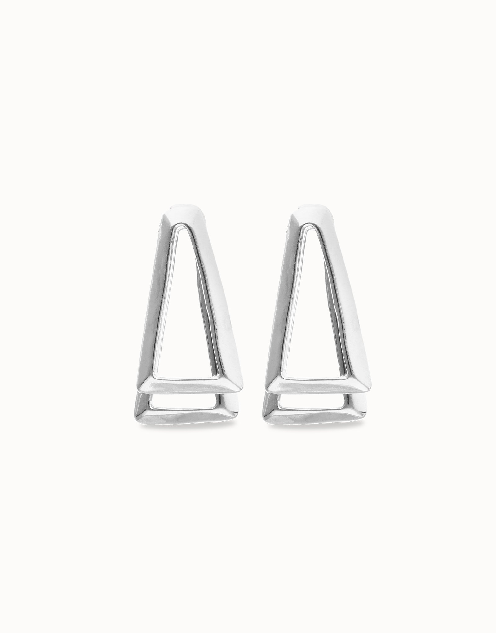 Double triangular earrings