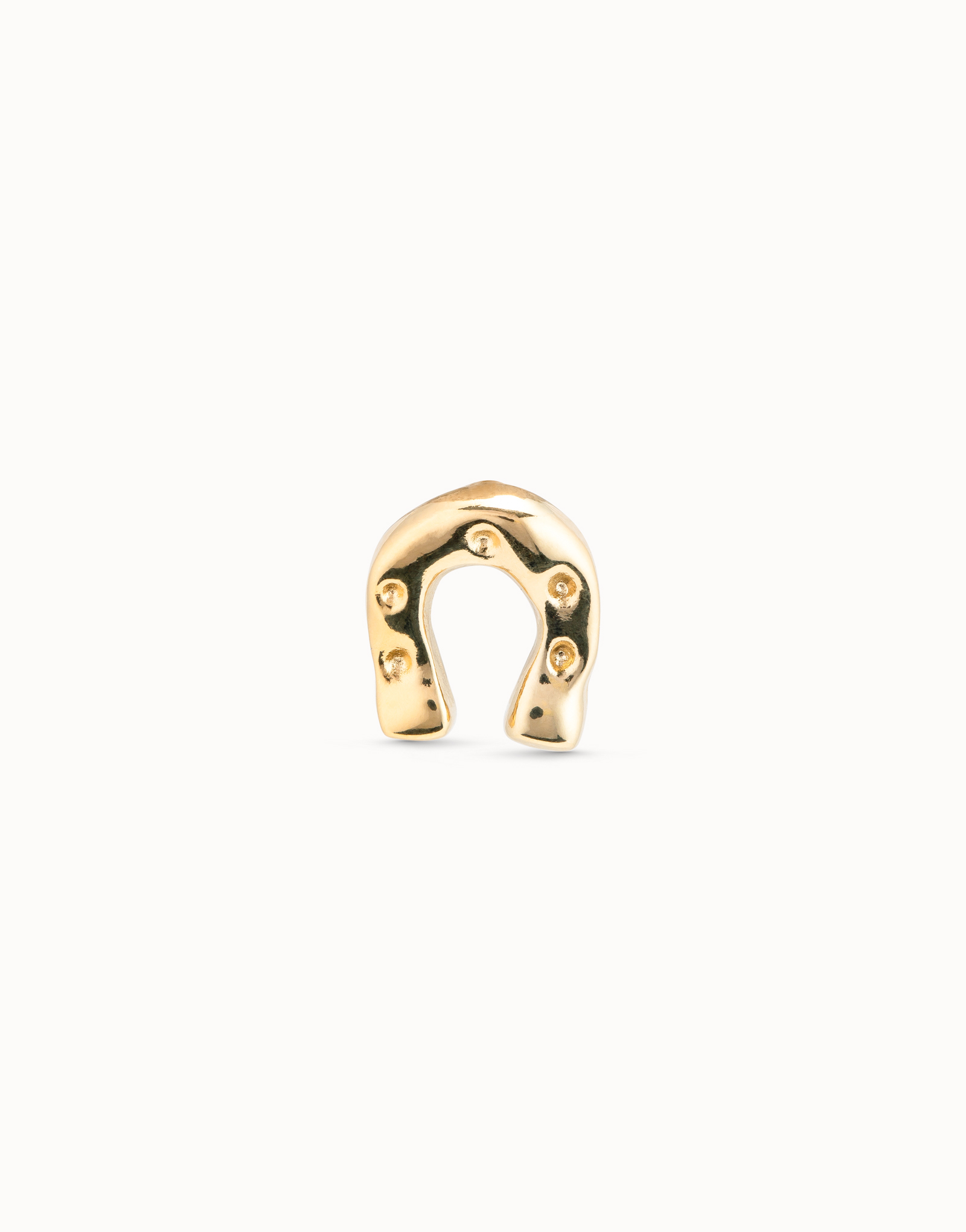 18K gold-plated horseshoe piercing, Golden, large image number null