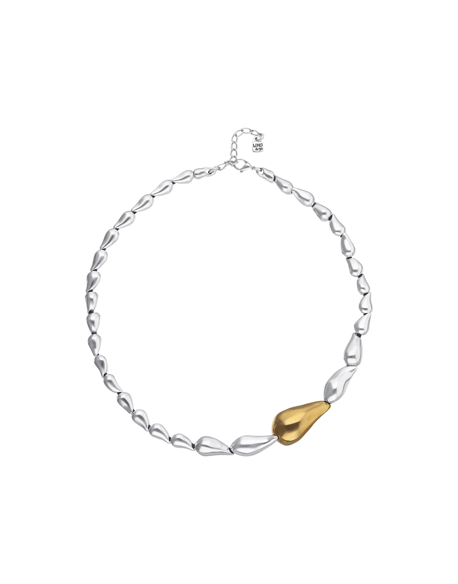 Necklace with linked drops