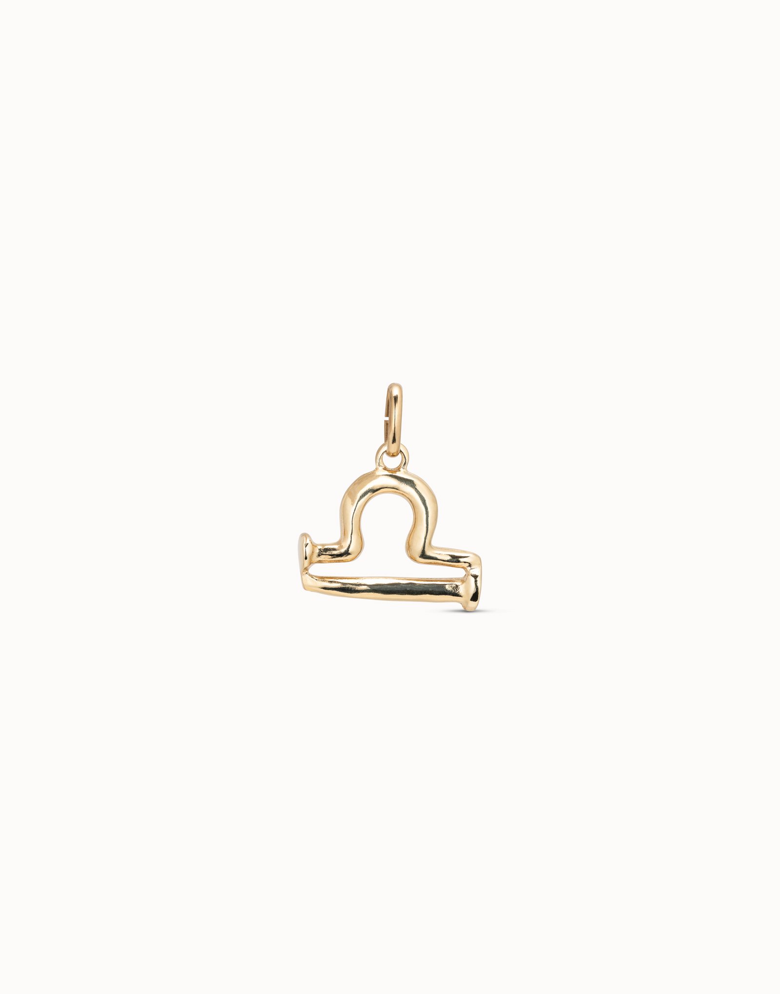 18K gold-plated Libra shaped charm, Golden, large image number null