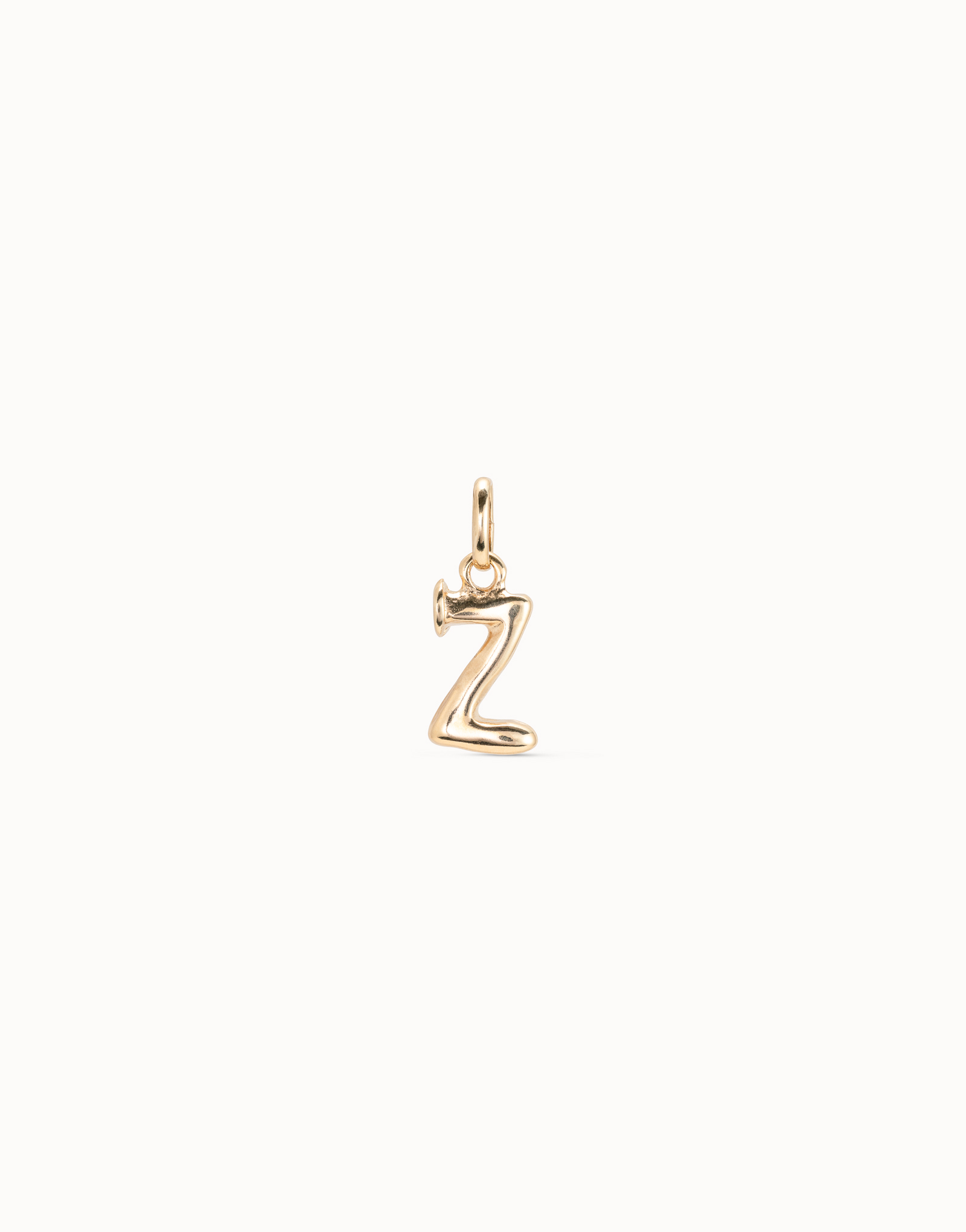 Charm placcato oro 18k a forma di lettera Z, Dorado, large image number null