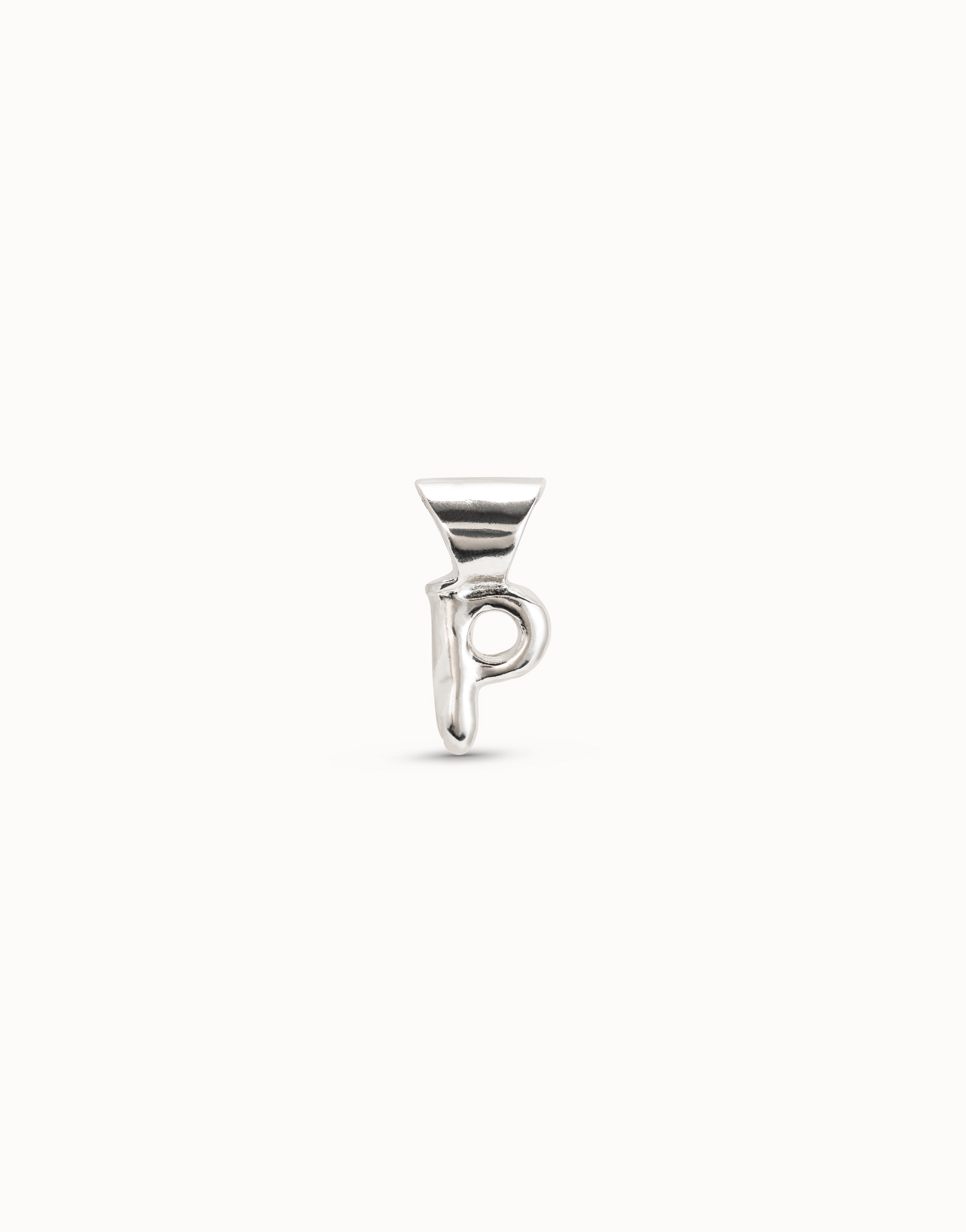 Sterling silver-plated Personalization collection charm, Silver, large image number null