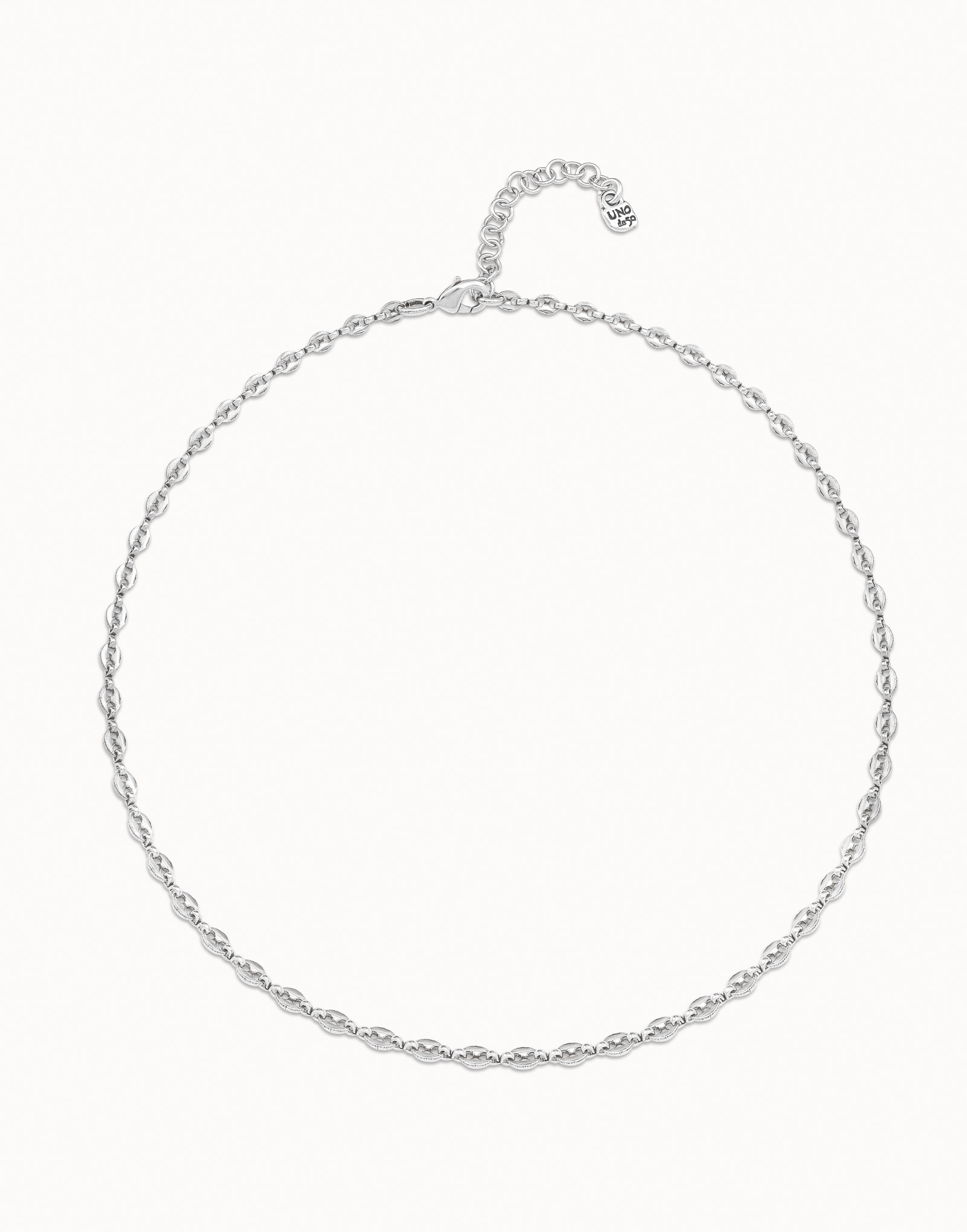 Sterling silver-plated short chain, Silver, large image number null