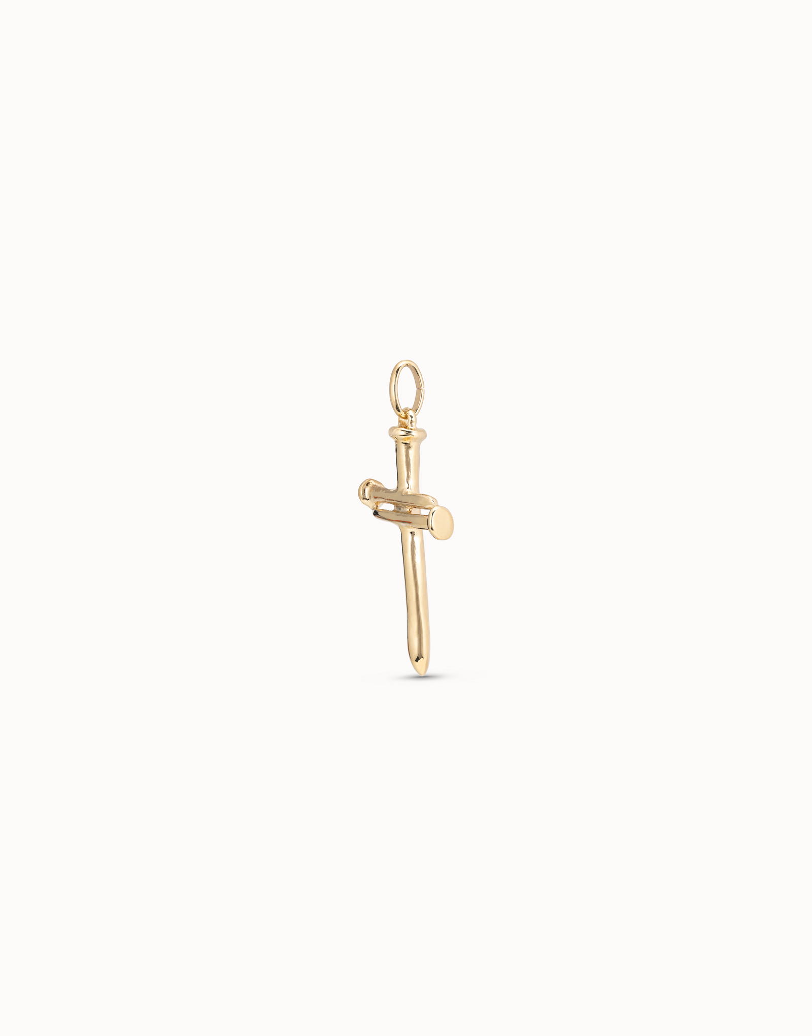 Charm croce grande placcato oro 18k, Dorado, large image number null