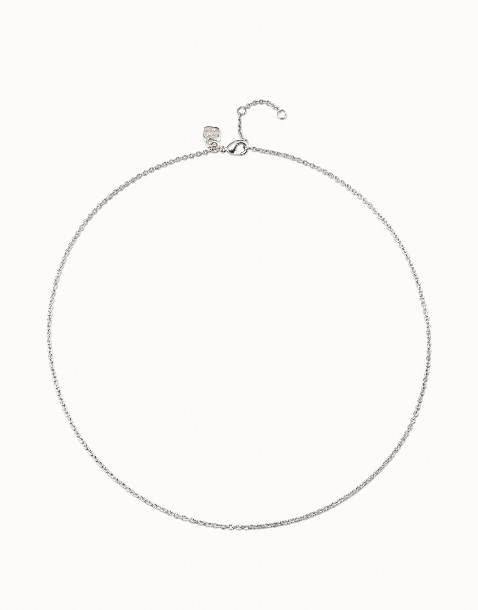 Real 925 Sterling Silver Thin Short Chain Necklace – Spring Ring Clasp – Adjustable – Ladies