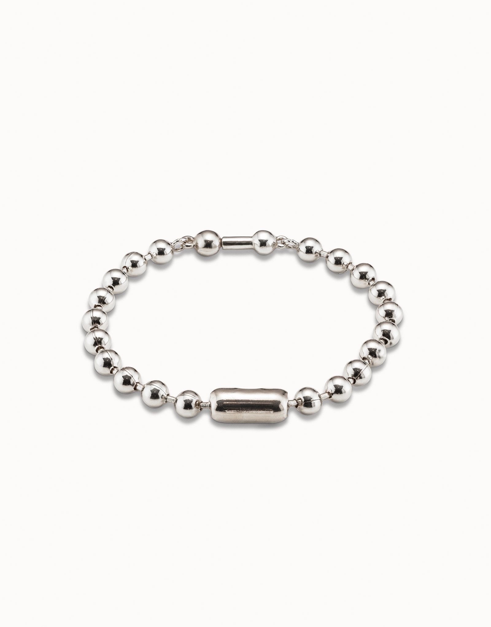 Sterling silver-plated chain bracelet, Silver, large image number null