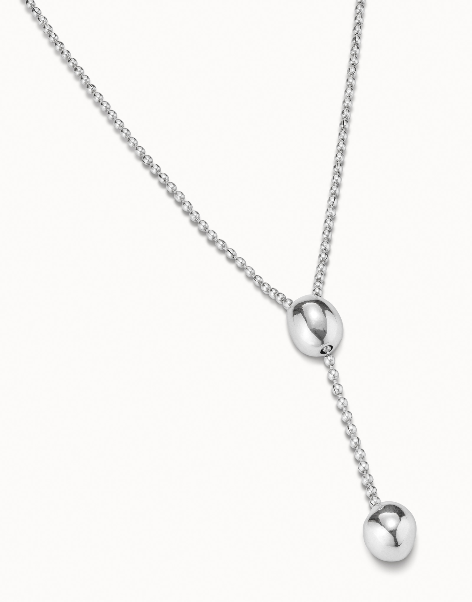 Collana lunga placcata argento Sterling, Argent, large image number null