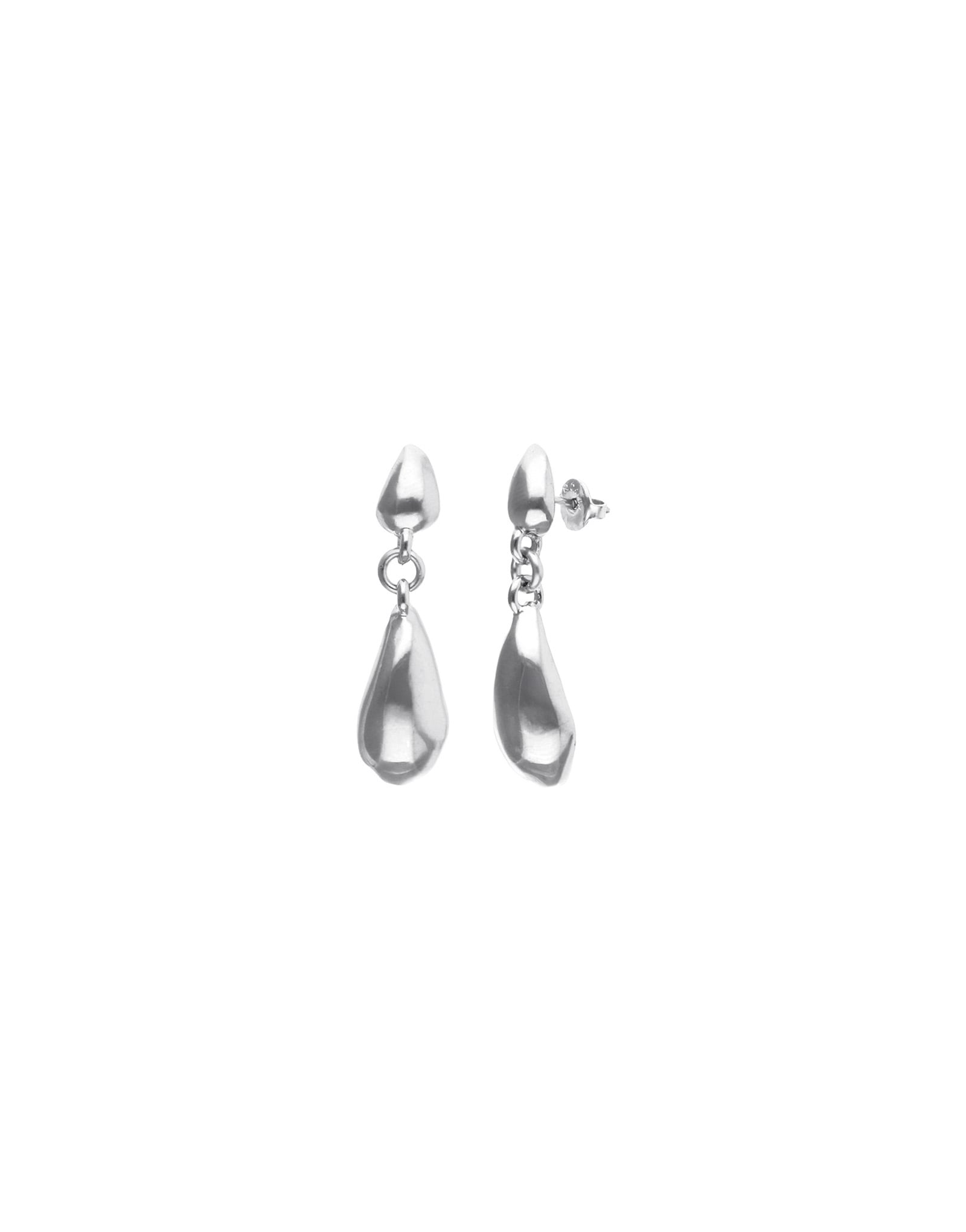 Long drop-shaped earrings