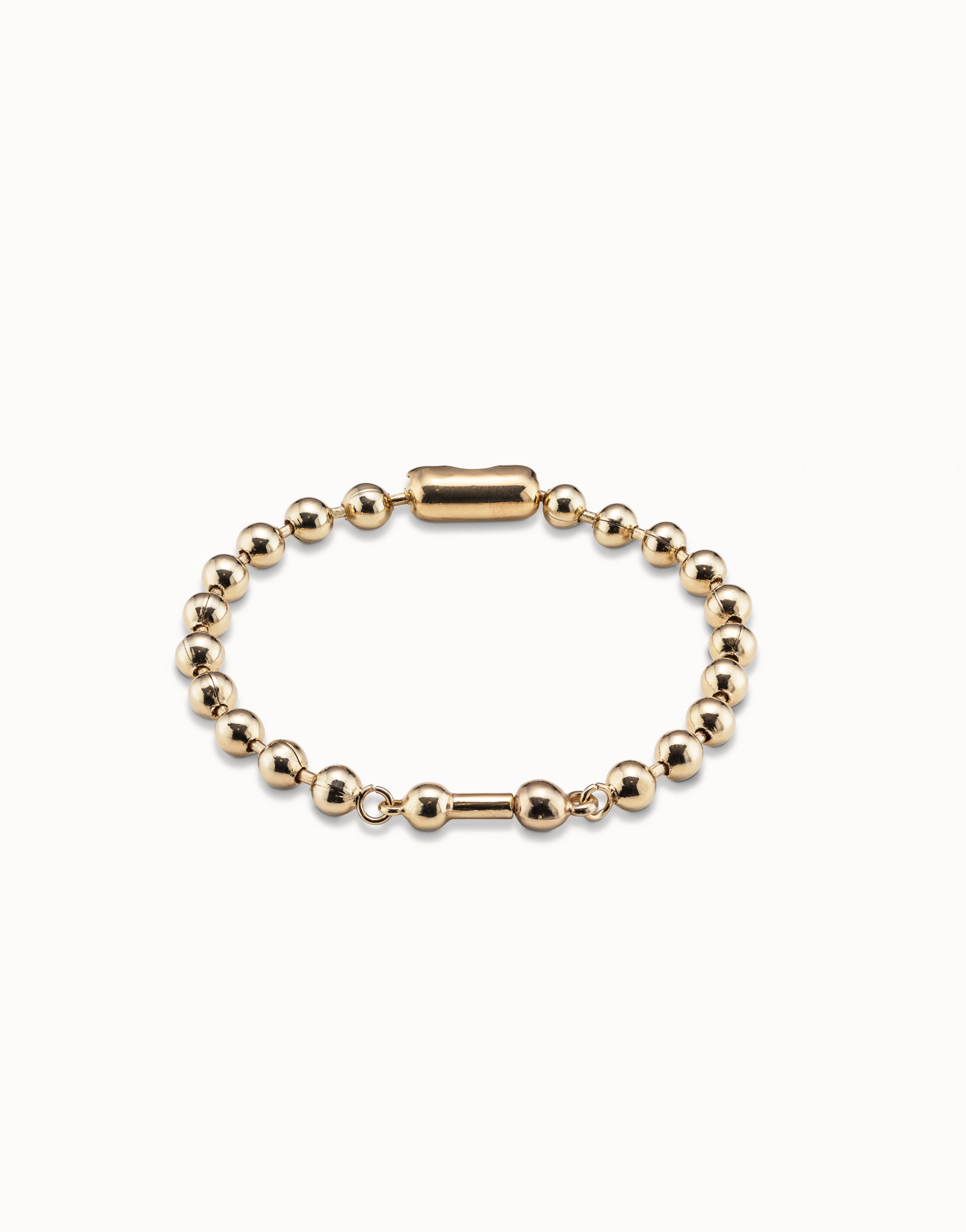 18K gold-plated chain bracelet, Golden, large image number null