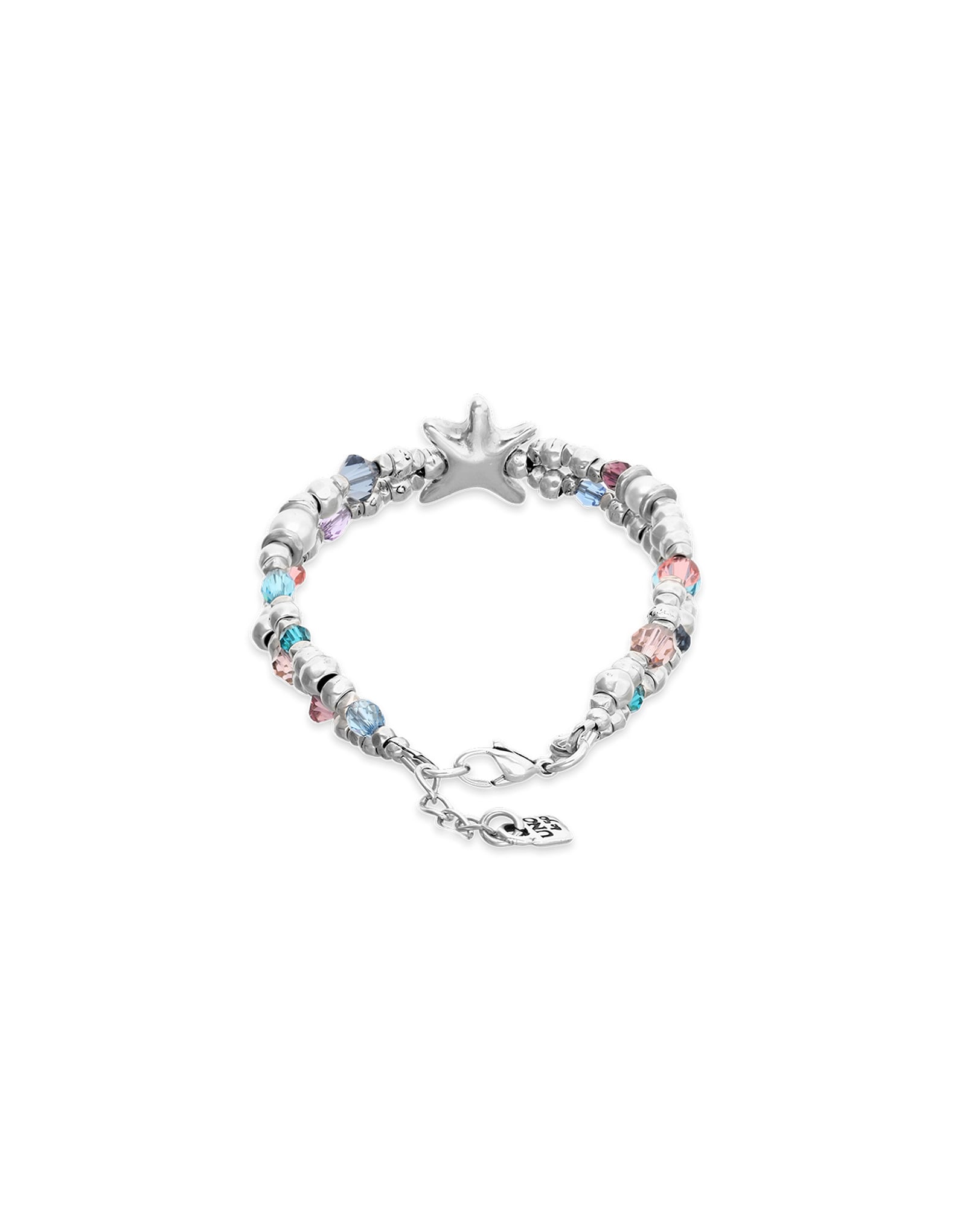 Elastic bracelet with crystals and starfish