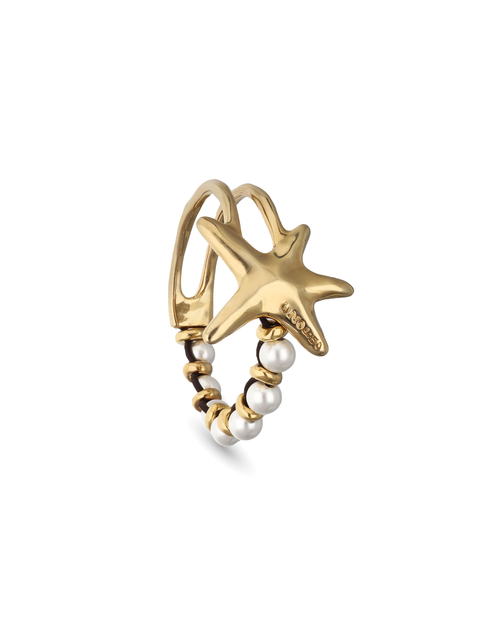 Bracelet with pearls and starfish