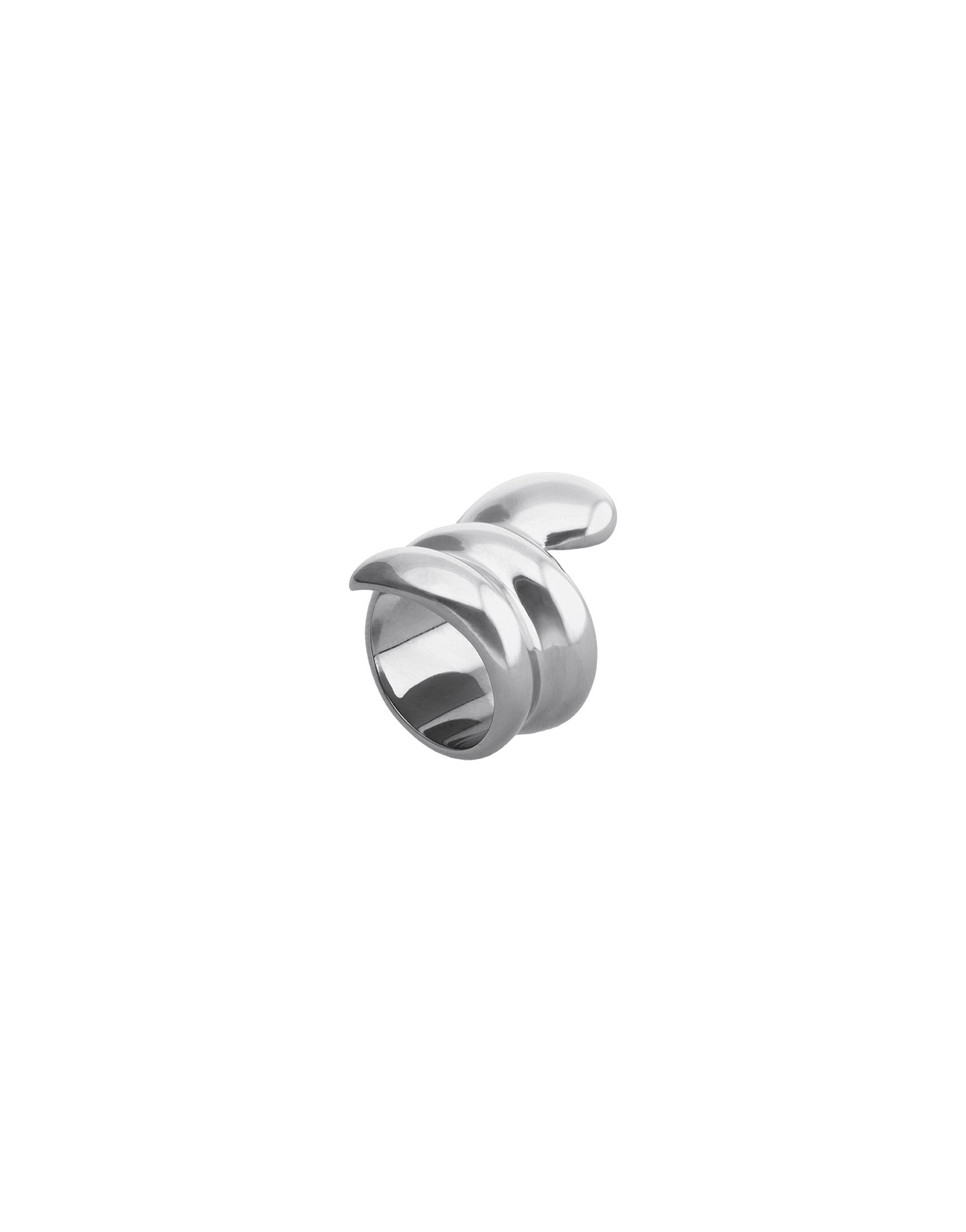 Rounded spiral ring