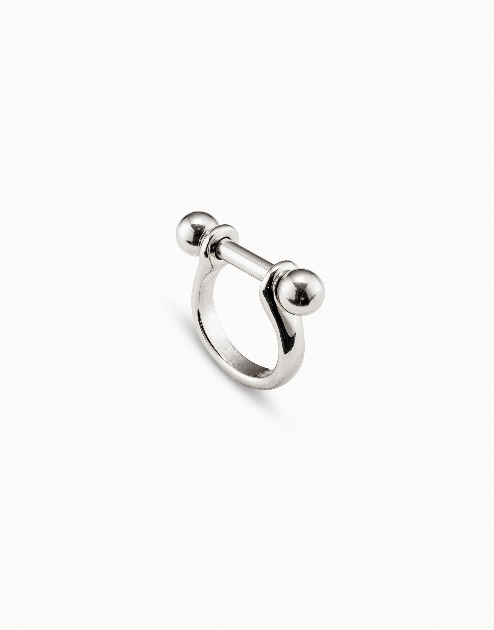 Sterling silver-plated ring, Silver, large image number null