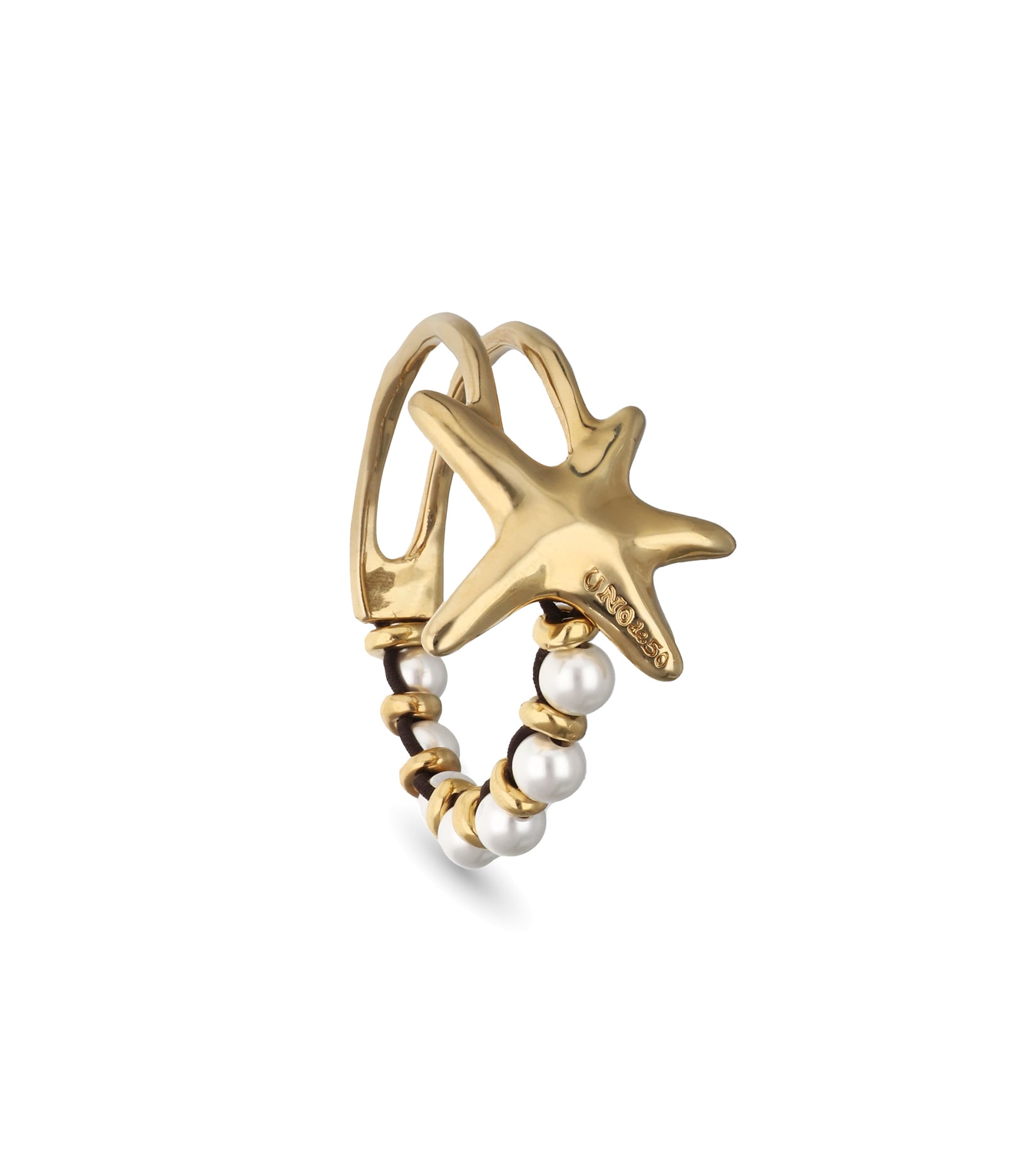 Bracelet with pearls and starfish
