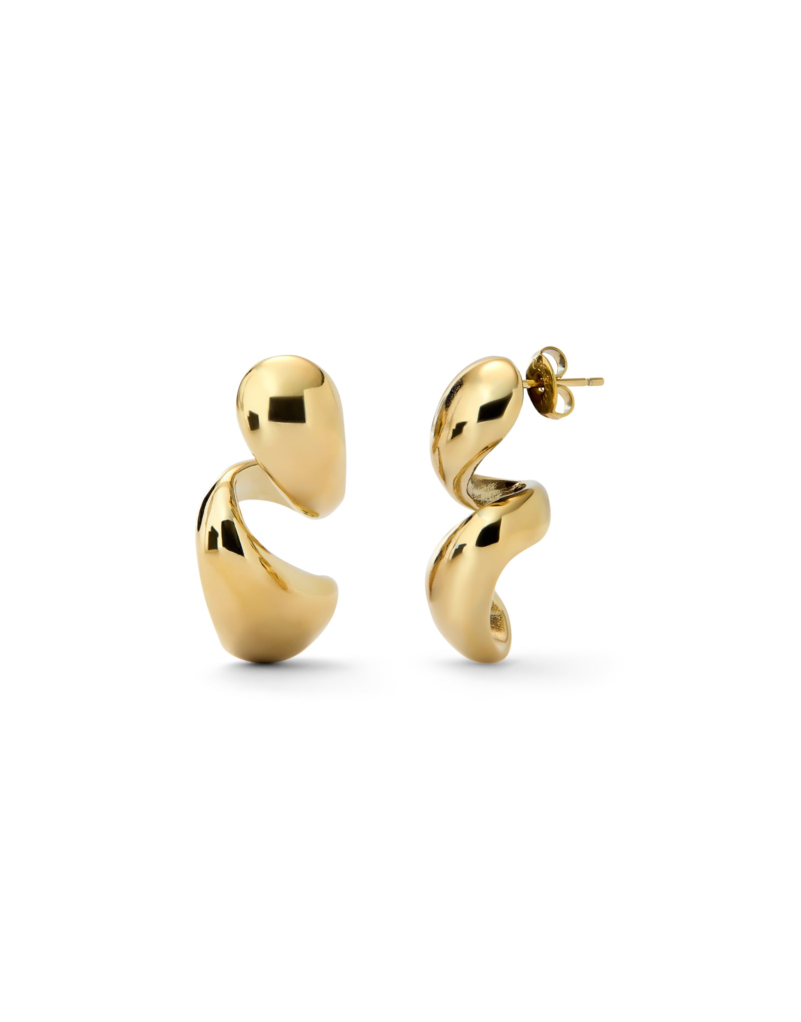 Chunky Double Teardrop Earrings