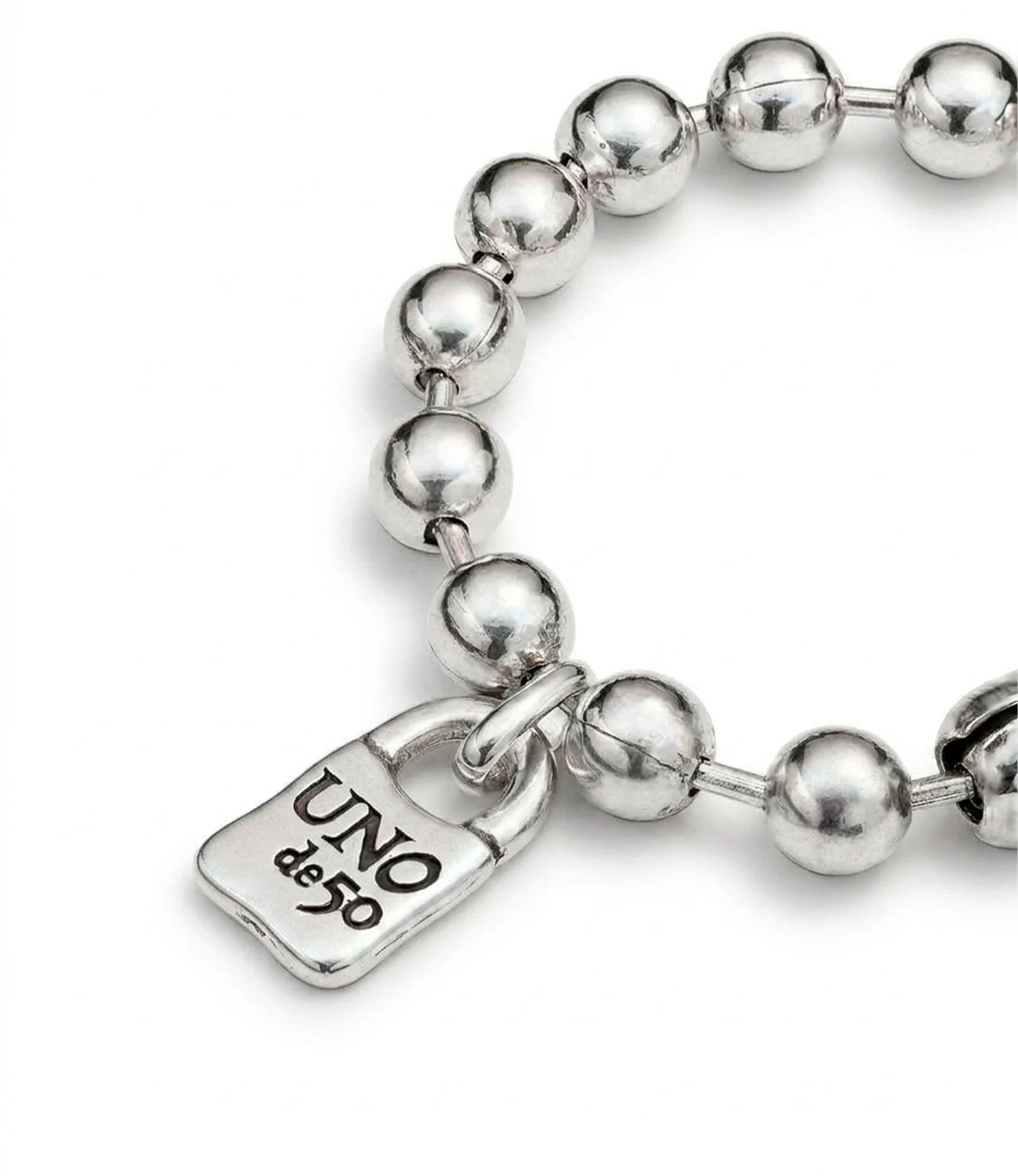 Bracelet en argent plaqu&eacute; &agrave; maillons irr&eacute;guliers