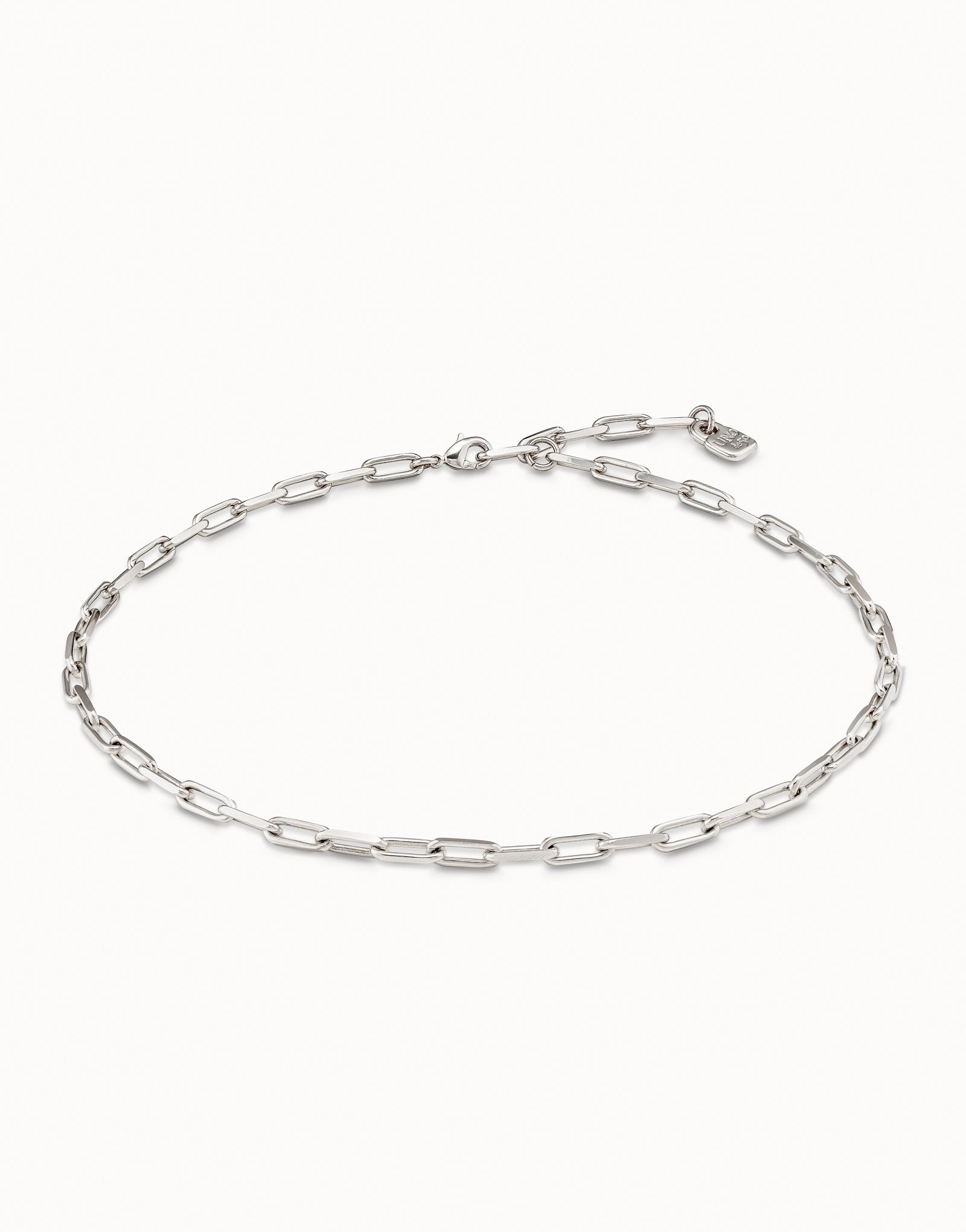 Sterling silver-plated short chain, Silver, large image number null