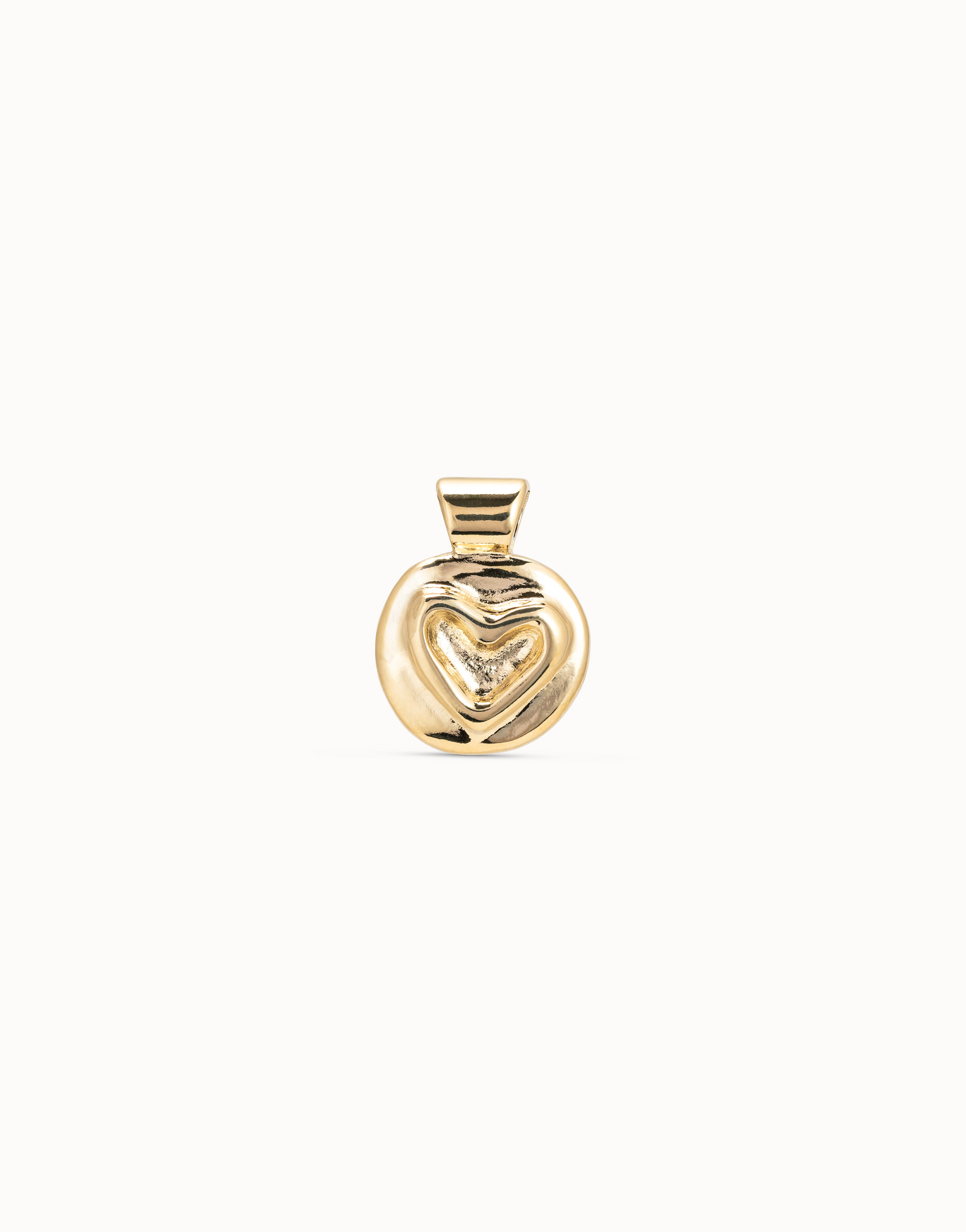 Charm cuore placcato oro 18k, Dorado, large image number null