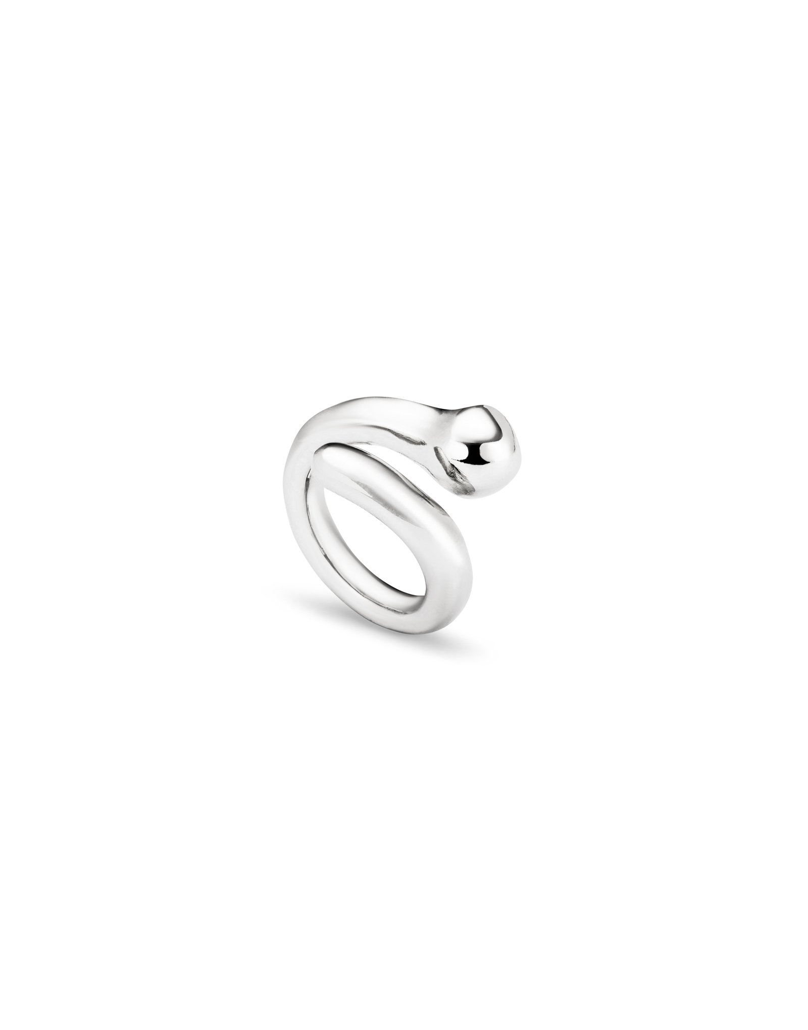 Sterling silver-plated ring, Silver, large image number null