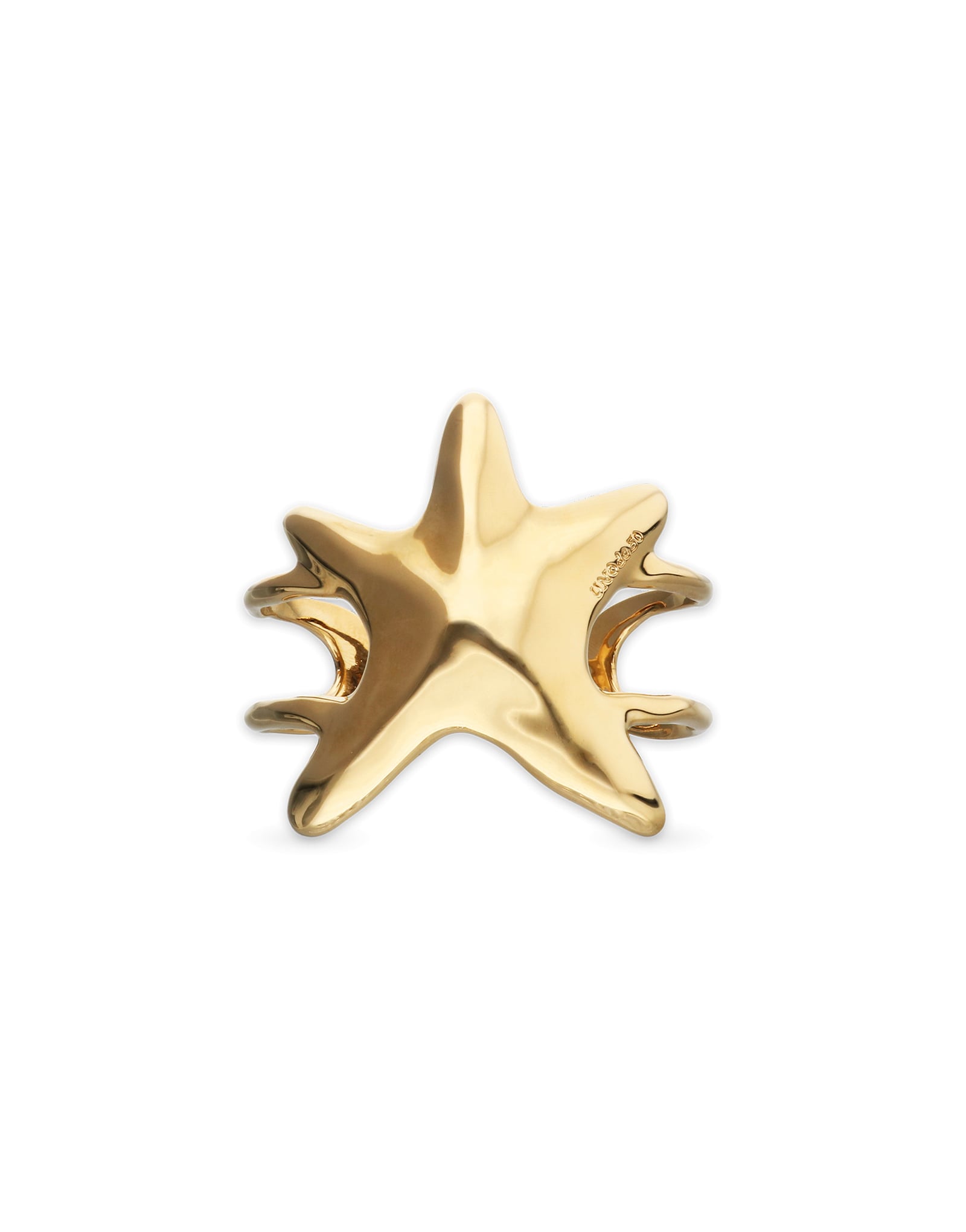 Doble bangle bracelet with starfish