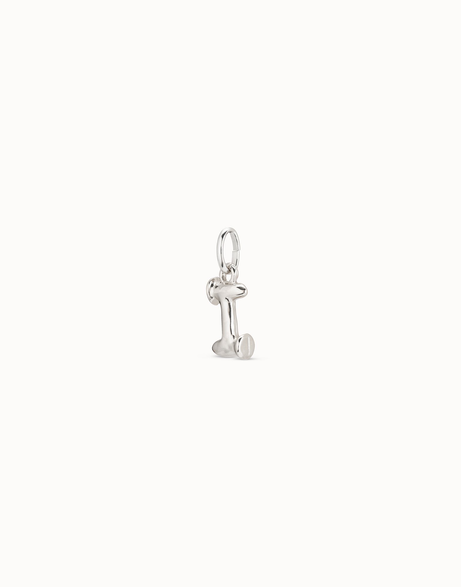 Charm placcato argento Sterling a forma di lettera I, Argent, large image number null