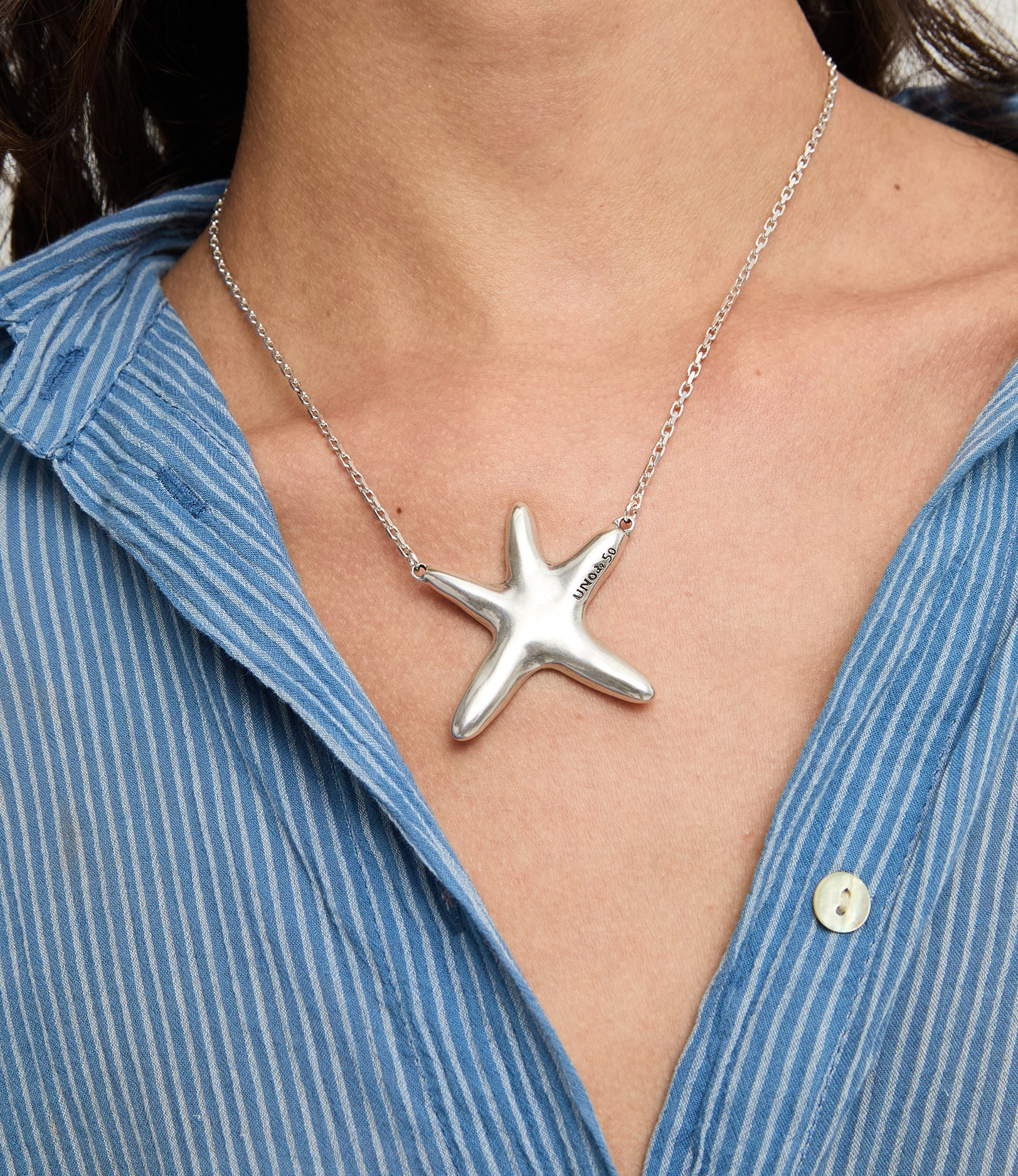 Medium necklace with starfish