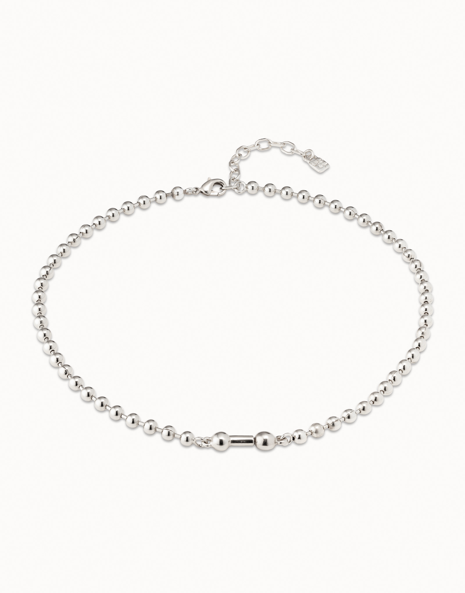 Court collier plaqué argent, Argent, large image number null