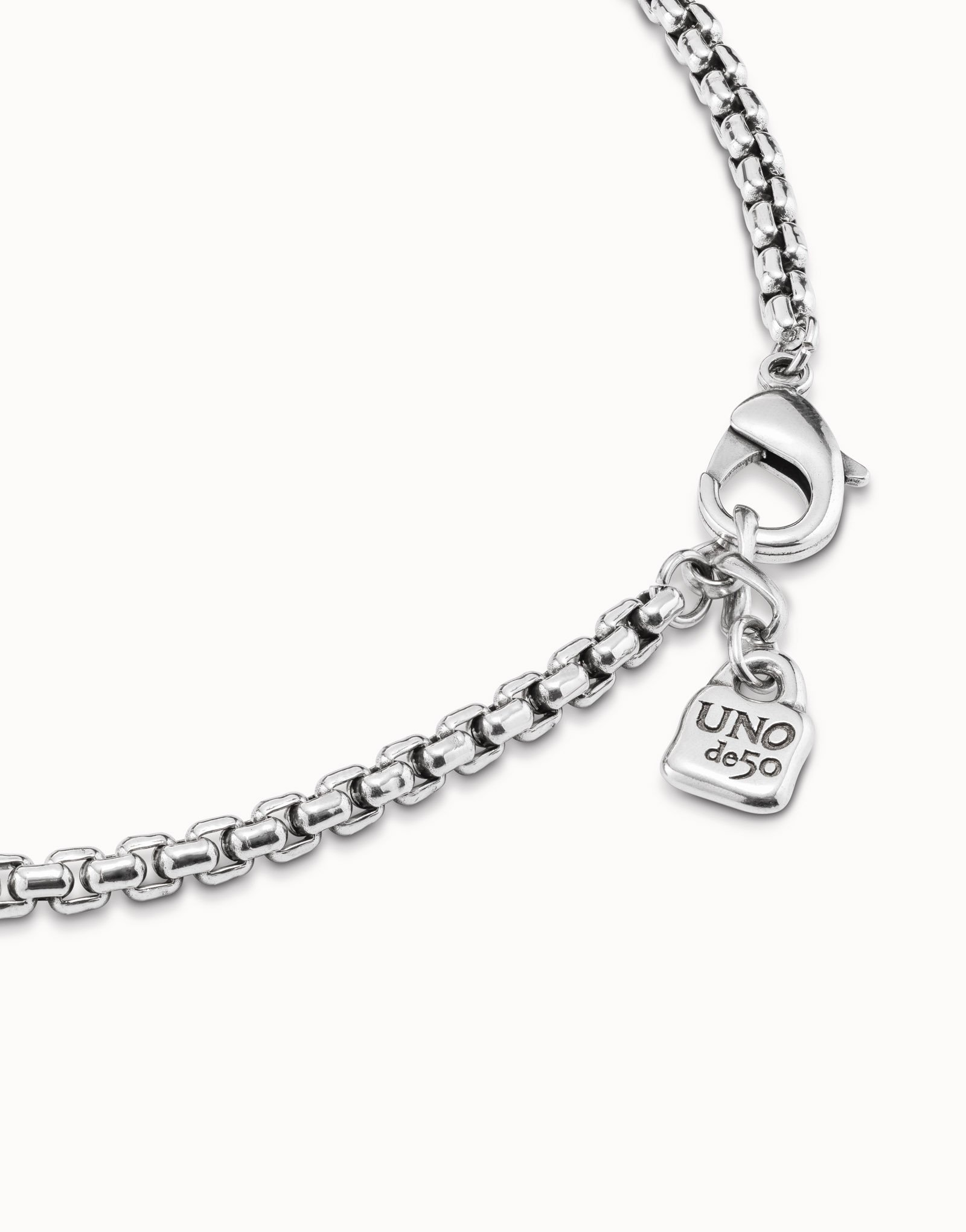 Sterling silver-plated link necklace, Silver, large image number null