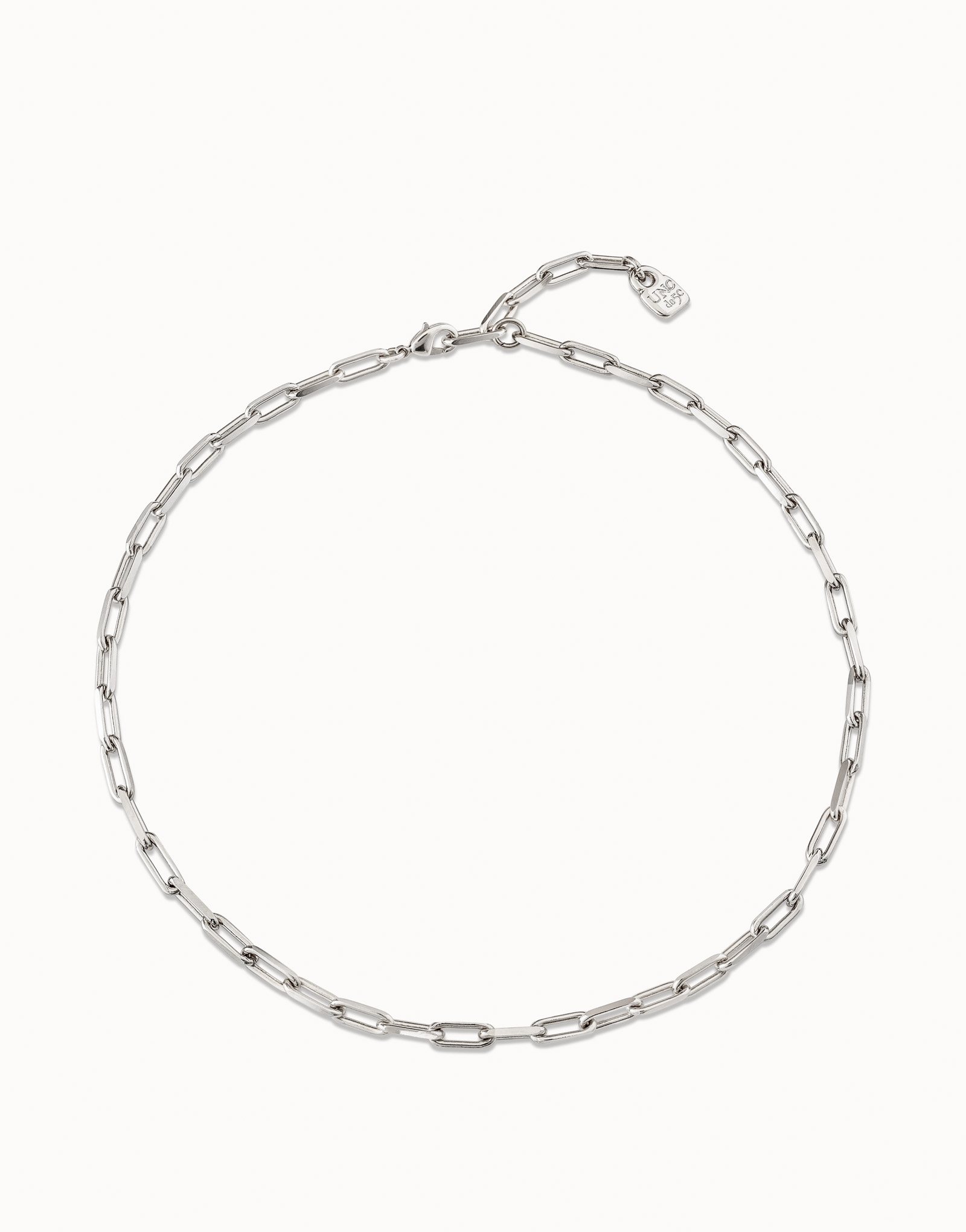 Sterling silver-plated short chain, Silver, large image number null