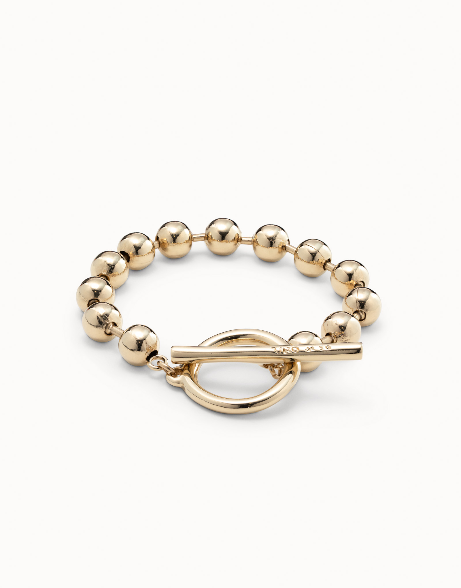 18K gold-plated chain bracelet, Golden, large image number null