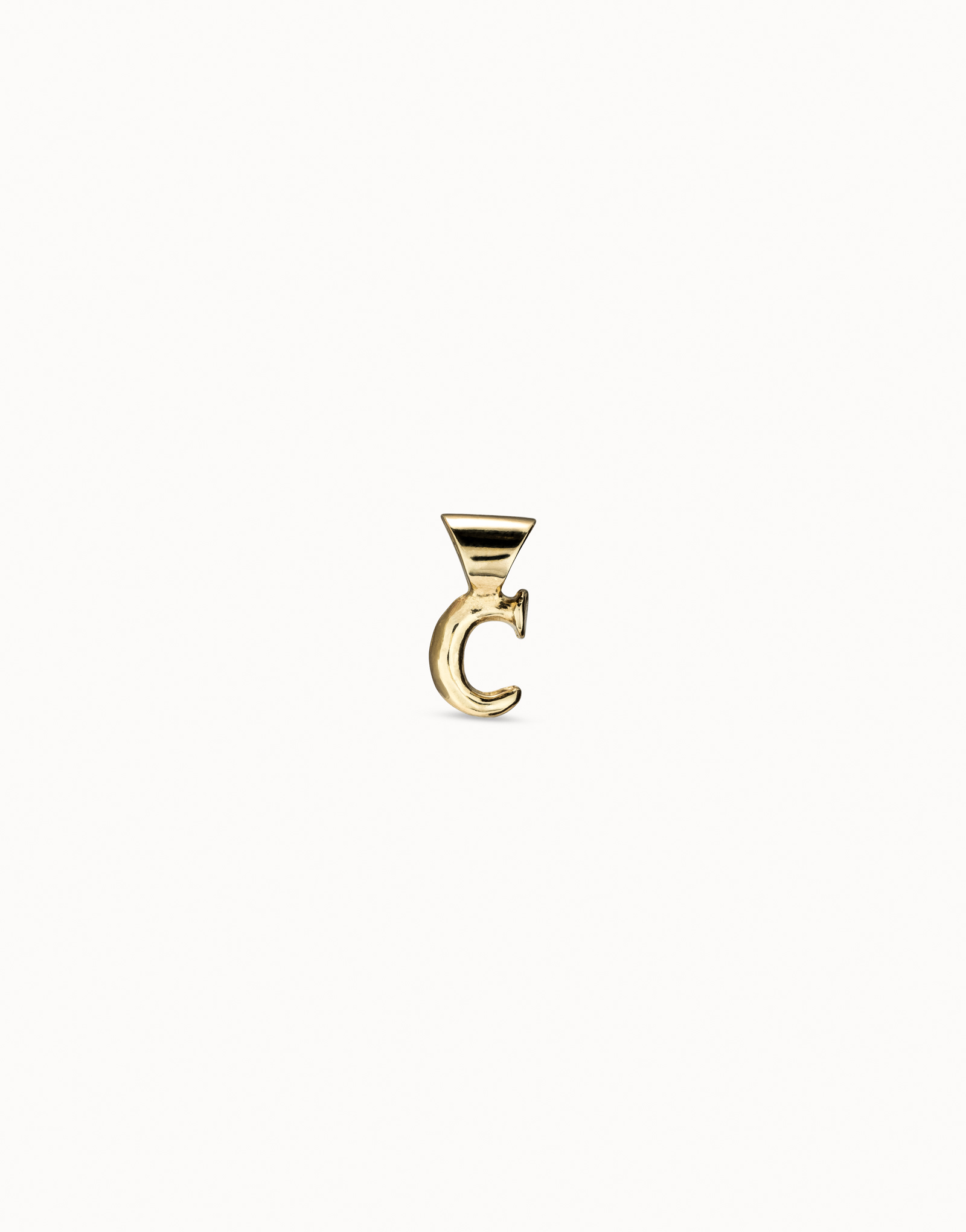 18K gold-plated Personalization collection charm, Golden, large image number null