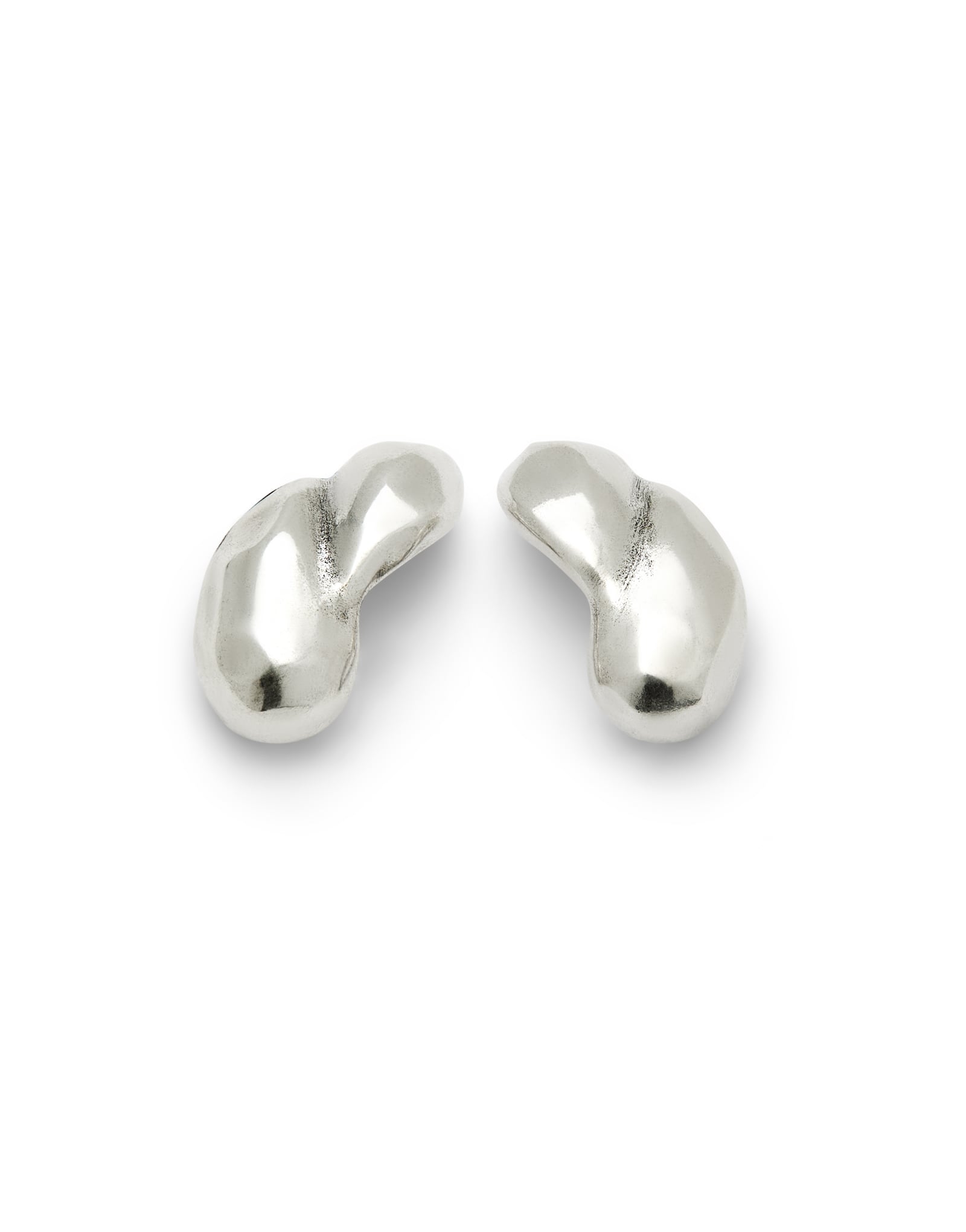 Pendientes ba&ntilde;ados en plata doble gota peque&ntilde;a