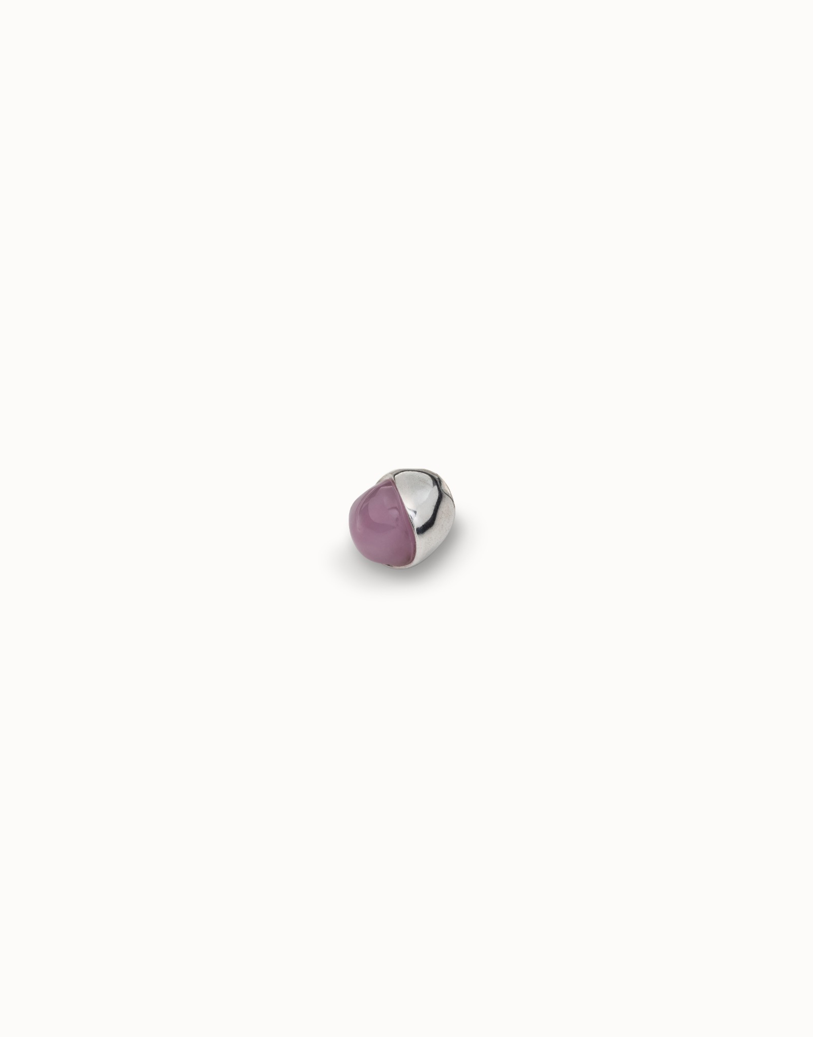 Charm circolare con cristallo di Murano placcato argento Sterling, Argent, large image number null