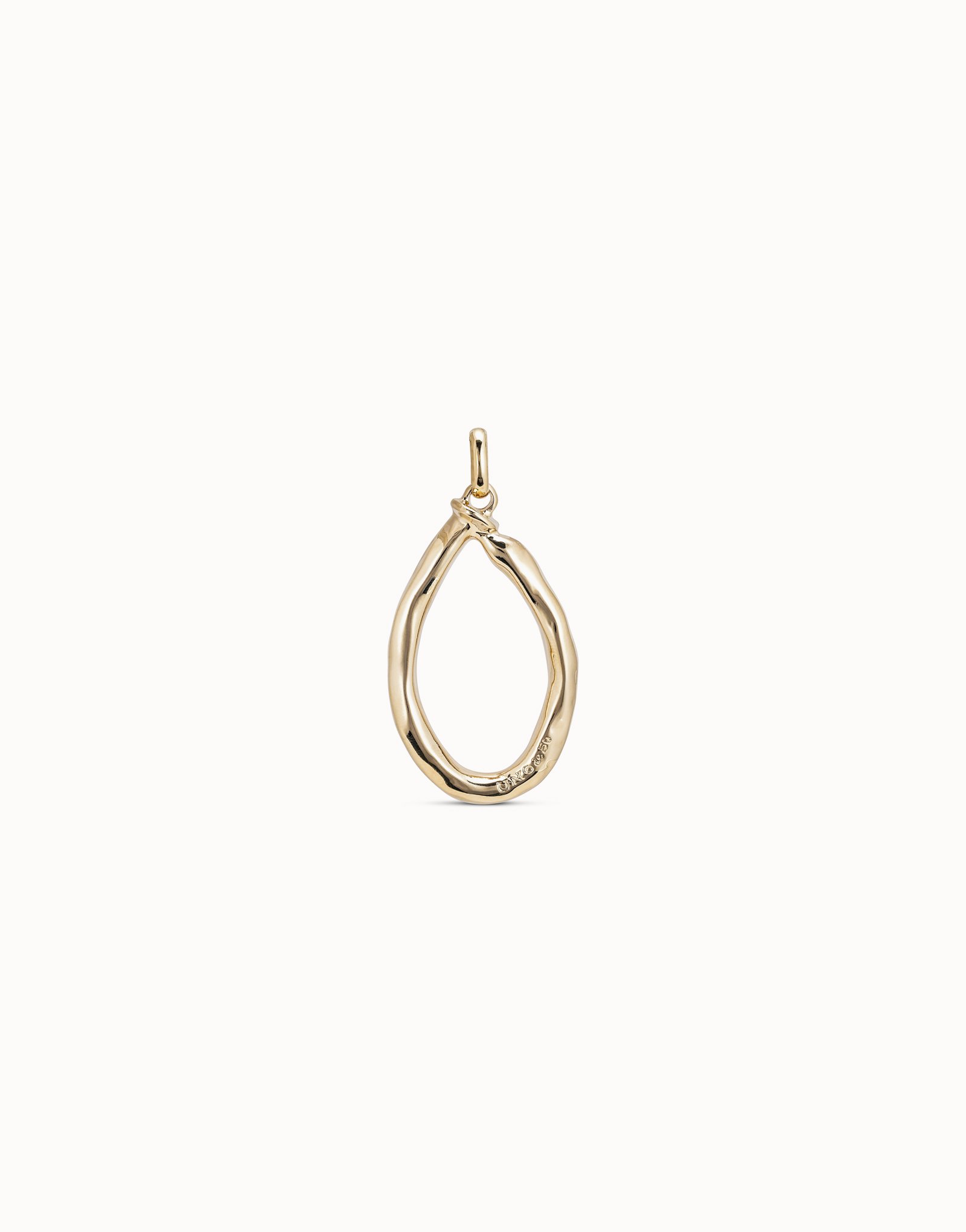 18K gold-plated letter O pendant, Golden, large image number null