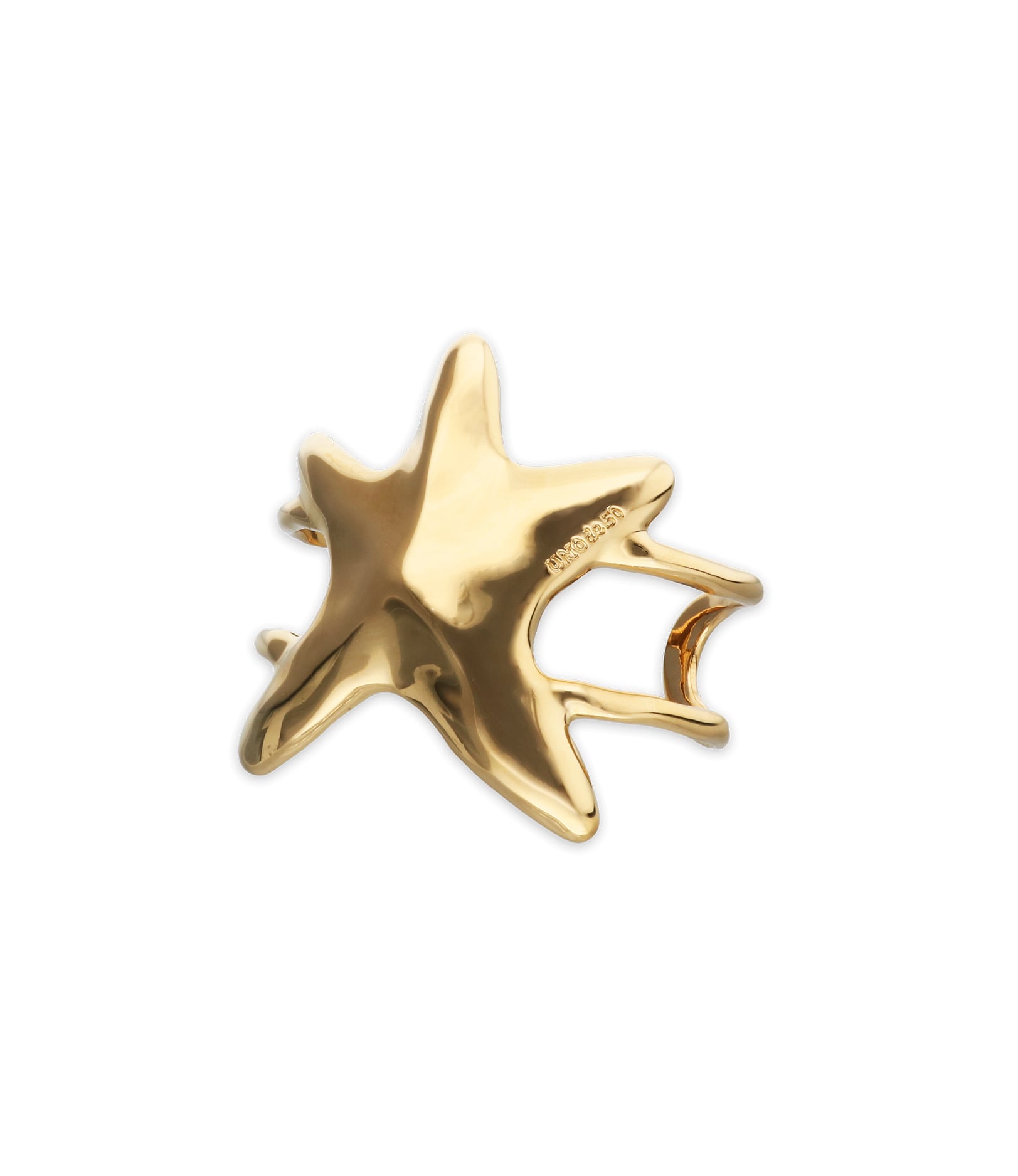 Doble bangle bracelet with starfish