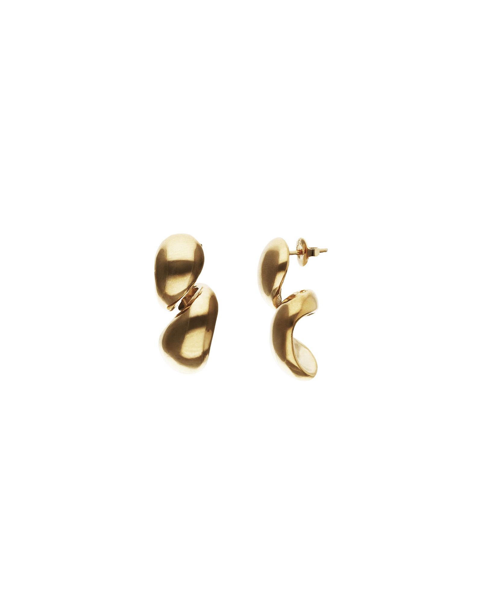 Chunky Double Teardrop Earrings
