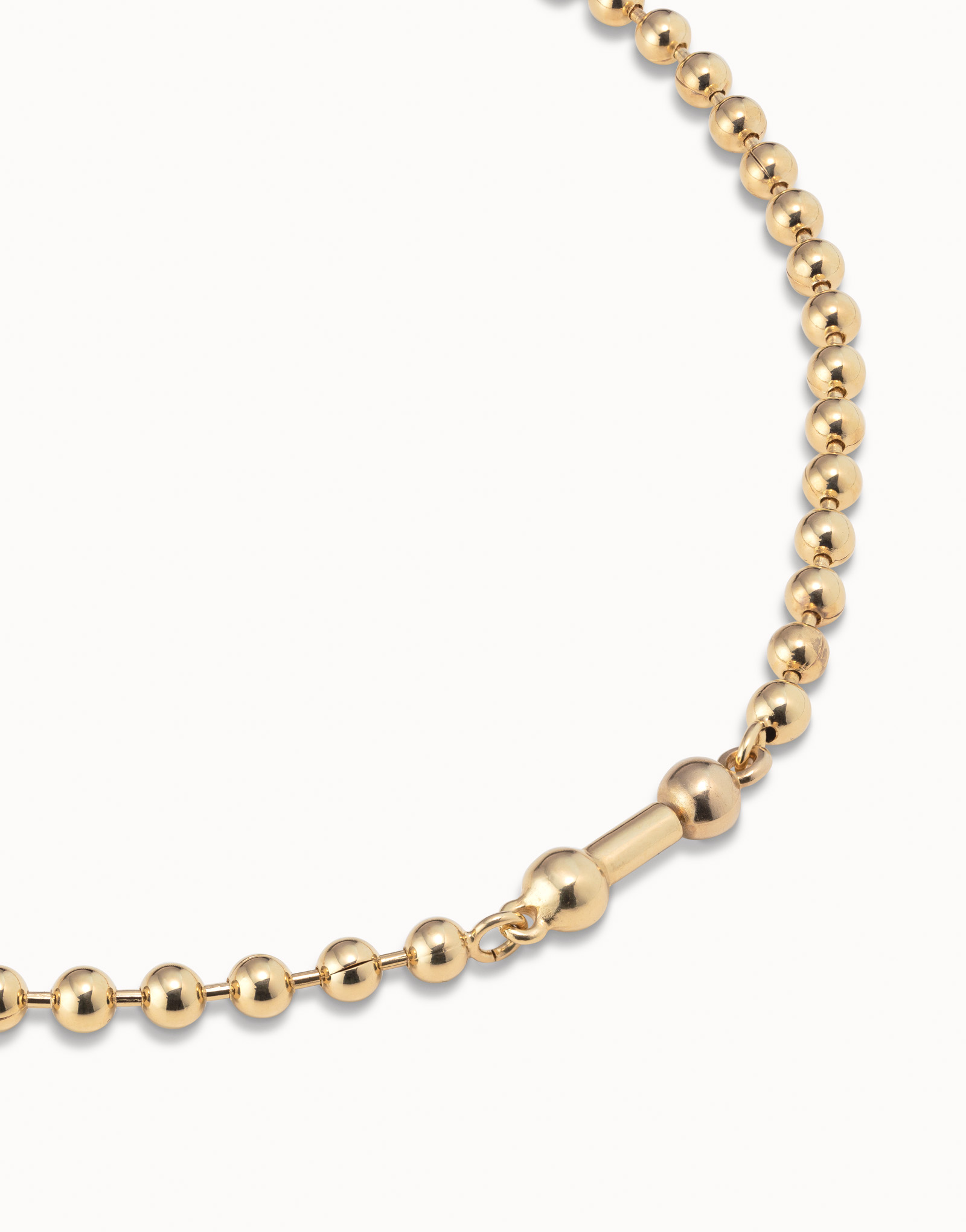 Collier court plaqué or de 18K, Or, large image number null