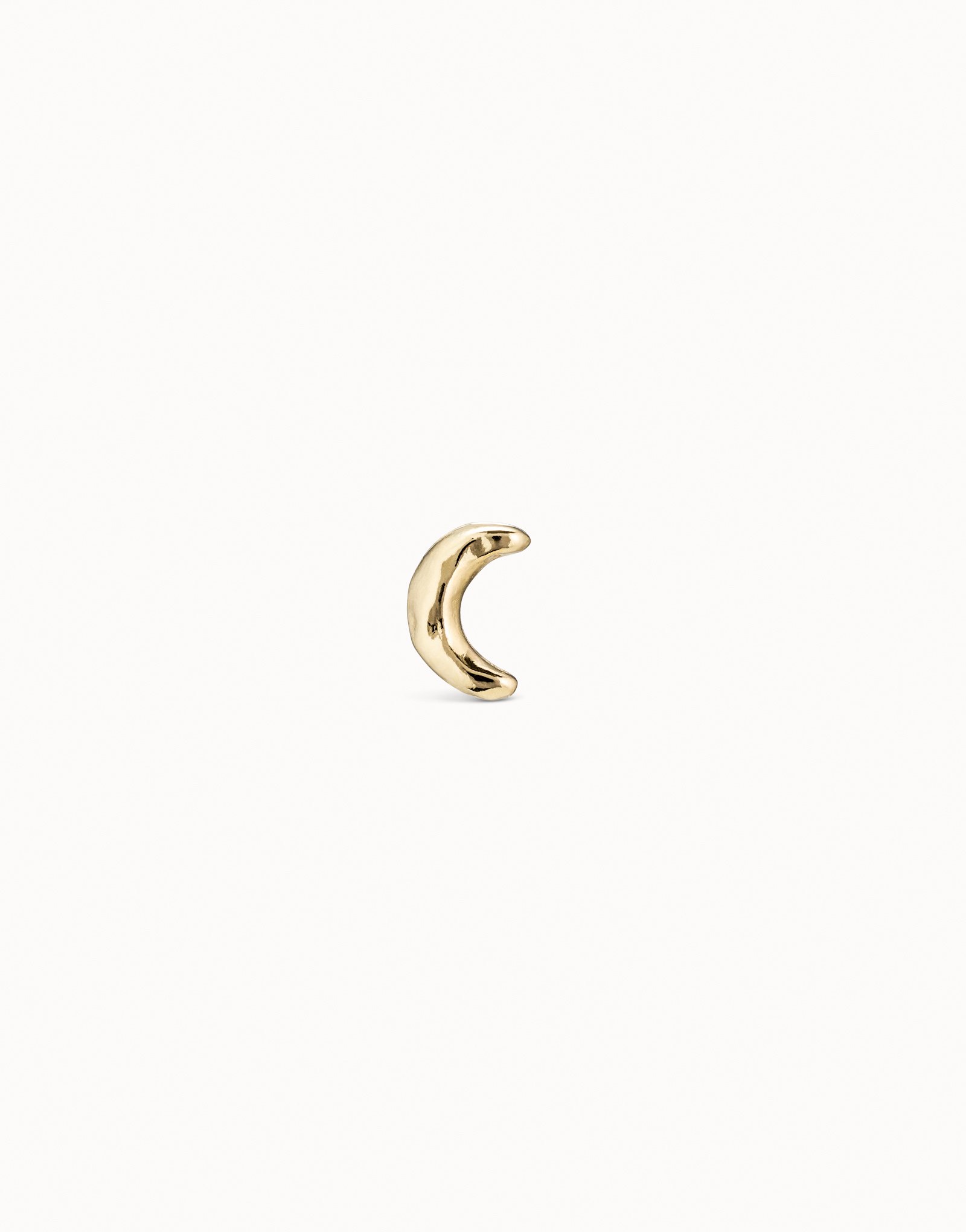 18K gold-plated moon piercing, Golden, large image number null